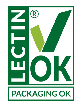 marchio LectinOK con packaging ok